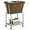 Camel Brown, variant on Laundry Cart with Wheels, Rolling Laundry Hamper with Removable Bag and Shelf, Metal Frame Laundry Basket with 4 Casters and 2 Brakes, Ideal for Bedroom, Bathroom, Laundry Room, Cream