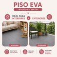 thumbnail image 4 of Piso Tipo Madera EVA Antiderrapante Acolchonado Gris 4 Piezas 1.44m² Decoración Interior Recámara, 4 of 5