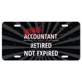 thumbnail image 1 of SignMission A-LP-RET-Accountant Plaque d'Immatriculation en Aluminium - Comptable Retraité, 1 of 1