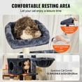 thumbnail image 4 of VEVOR 45.2" Cat Tree Tower - Multi-Level Activity Center with Condo & Sisal Scratching Posts, Dark Grey, 4 of 12