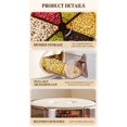 Revolving Bins Rotating Dry Food Dispenser, 6-Compartment Countertop Grain Storage Bin ...