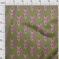 thumbnail image 2 of oneOone Georgette Viscose Fabric Leaves & Floral Block Print Fabric BTY 42 Inch Wide, 2 of 5