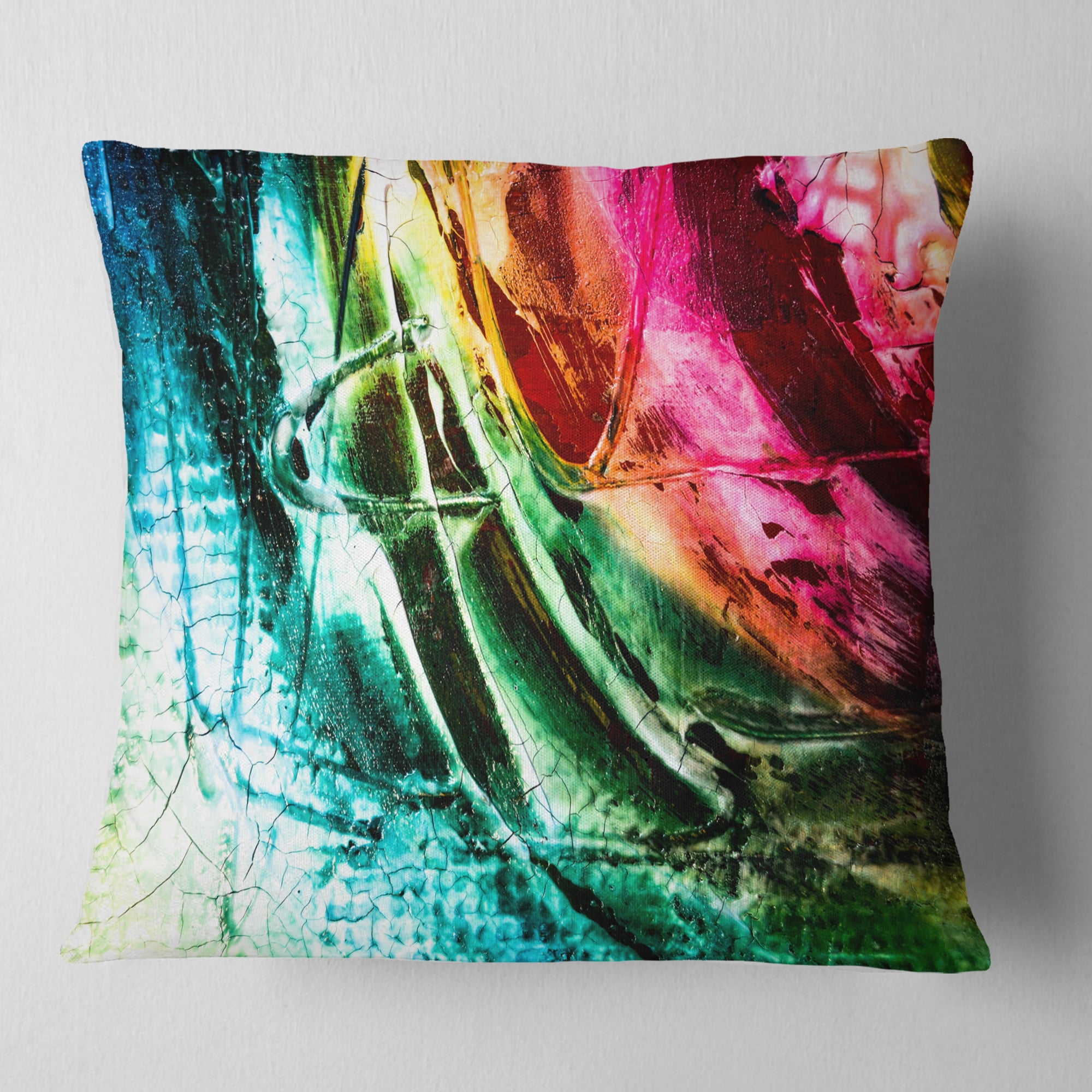 Designart Abstract Buddha Buddhism - Abstract Throw Pillow - 16x16