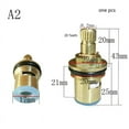 thumbnail image 2 of Replacement brass ceramic disc tap valve quarter turn cartridges gland insert 20 teeth / Bathroom/Kitchen Faucet Accessory, 2 of 5