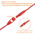thumbnail image 3 of Uxcell Cotton Hang Tag String Snap Lock Price Tag Fastener Ties 100 Pcs Red 9.8 in, 3 of 7