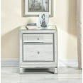 thumbnail image 4 of Elegant Decor Nightstand 1 door 21in. W x 14in. D x 24in. H in antique silver paint, 4 of 8