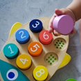 thumbnail image 2 of Children's Montessori Educational Game Color And Number Matching Counting Toy, Wooden Math Learning Board, 2 of 5