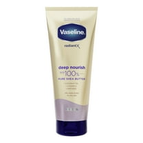 Vaseline Radiant X Moisturizing Body Butter & Lotion Deep Nourish with 100% Pure Shea Butter, 7 oz
