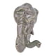 thumbnail image 2 of Gancho de pared decorativo ANGGREK Forma de elefante verde Cerámica para joyería para sombrero para abrigo, 2 of 8