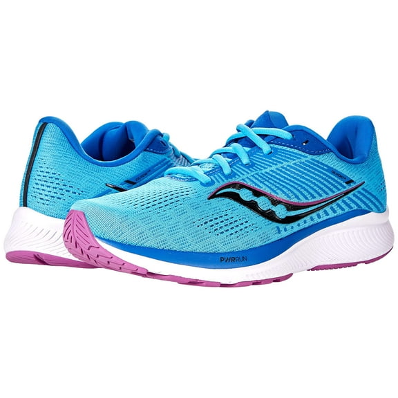 Saucony Women's Guide 14 Running Shoe, Blue Blaze/Berry, 5