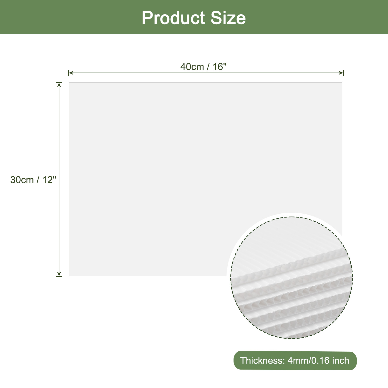 Uxcell Blank Yard Signs, 16"x12" Corrugated Plastic Sheet, White Lawn Sign, Garage Sale Sign, Open House Sign, 12 Pack