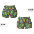 thumbnail image 3 of Sikiie Cactus In Pots Print Workout Shorts Women Scrunch Butt Gym Shorts Seamless High Waist Tummy Control Yoga Biker Athletic Shorts, 3 of 5