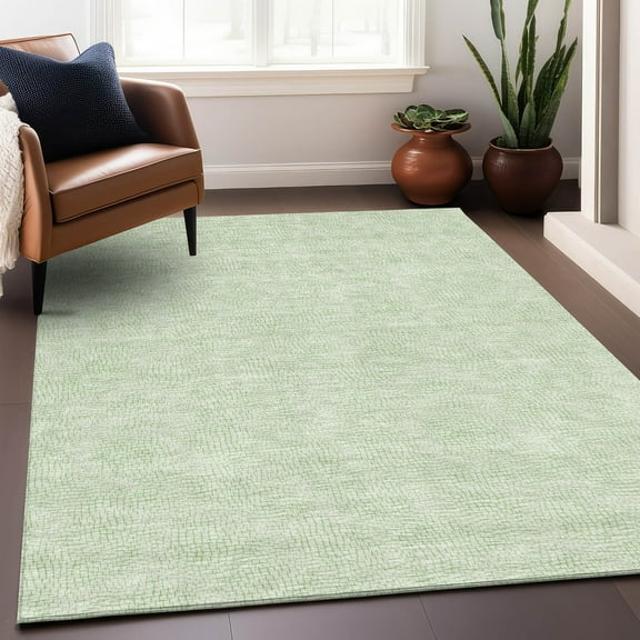 Addison Rugs Chantille Indoor/Outdoor Transitional Geometric Mint Washable Rectangle Rug, 2'6" x 3'10"