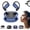 Blue, variant on AI Translator Earbuds, Ear Buds, Real Time Translator Earbuds, Headsets with Noise Reduction, 144 Languages, Ipx5 Waterproof, LED Display