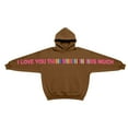 thumbnail image 6 of Matching Couples Hoodies I Love You This Much, Valentines Day Couples Hoodies Oversized Long Sleeve Sweatshirts Cute Message Print Pullover Tops, 6 of 8