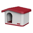 thumbnail image 2 of Casa para Perro o Gato Pequeño Plástico para Exterior Térmica Ventilada con Piso Elevado 60X51X41, 2 of 8