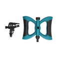 thumbnail image 2 of Watering Sprinkler, Automatic Sprinkler Rubber-coated Base Easy To Use Convenient  For Nurseries For Watering Lawns For Gardens Dark Green, 2 of 8