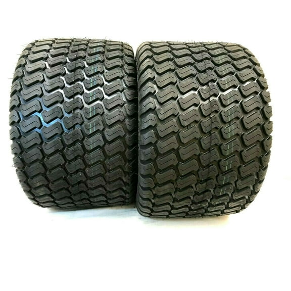 Two 20x12.00-10 Lawn Tractor Mower Tires 20x12-10 20 12 10 Lawn Mower Tire Tubeless