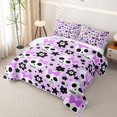 thumbnail image 3 of Manfei 3D Cartoon Skull Halloween Bed Spread Queen,Vintage Skeleton Print Queen Coverlet Set,3 Pieces,1 Quilt and 2 Pillowcases, 3 of 7