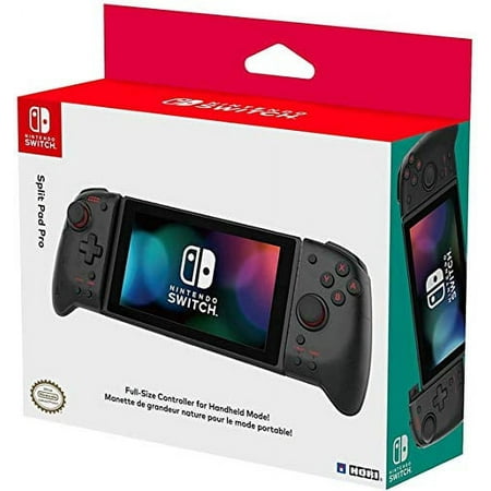 HORI Nintendo Switch Split Pad Pro Ergonomic Controller for Handheld Mode - Officially Licensed By Nintendo (Black)