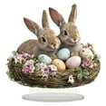 thumbnail image 2 of Acrylic Craft Ornament, Easter/Christmas Tabletop Beautiful 2D Ornament for Tabletop Decoration for Bedroom Shelf Fireplace (IA), 2 of 4