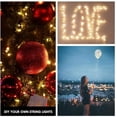 thumbnail image 3 of Morttic Photo Clip String Light - 33Ft 100LED Fairy Lights with Clips for Pictures, Photo Lights with 50 Clear Clips for Dorm Bedroom Wall/Wedding Decor, 3 of 7
