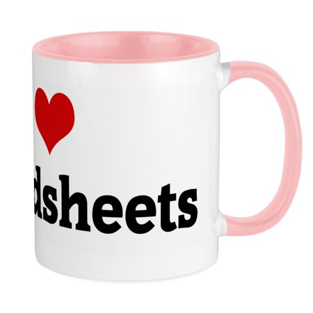 

CafePress - I Love Spreadsheets Mug - Ceramic Coffee Tea Novelty Mug Cup 11 oz