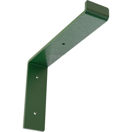 

Ekena Millwork 2 W x 10 D x 7 1/4 H Steel Truss Shelf Bracket Hammered Deep Green