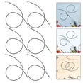 thumbnail image 3 of Miangastore 100pcs Elastic Cords with Metal Ends Elastic Barbed Cord Mask Lanyard Thread String Extender Strap for Mask Making Book Binding Hanging DIY Party Hat Menus Black, 3 of 8