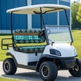 thumbnail image 5 of Pzuqiu 2 Pcs Golf Cart Seat Covers Fashion Accessories Comfortable, Compatible with Outdoor Outdoor Sports Golf Cart Backrest Bottom Seat Cover(Retro Native American Style), 5 of 9