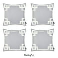 thumbnail image 3 of Geometric Grey&White Square 18" x 18" Throw Pillow Cover SET Of 4, 3 of 5