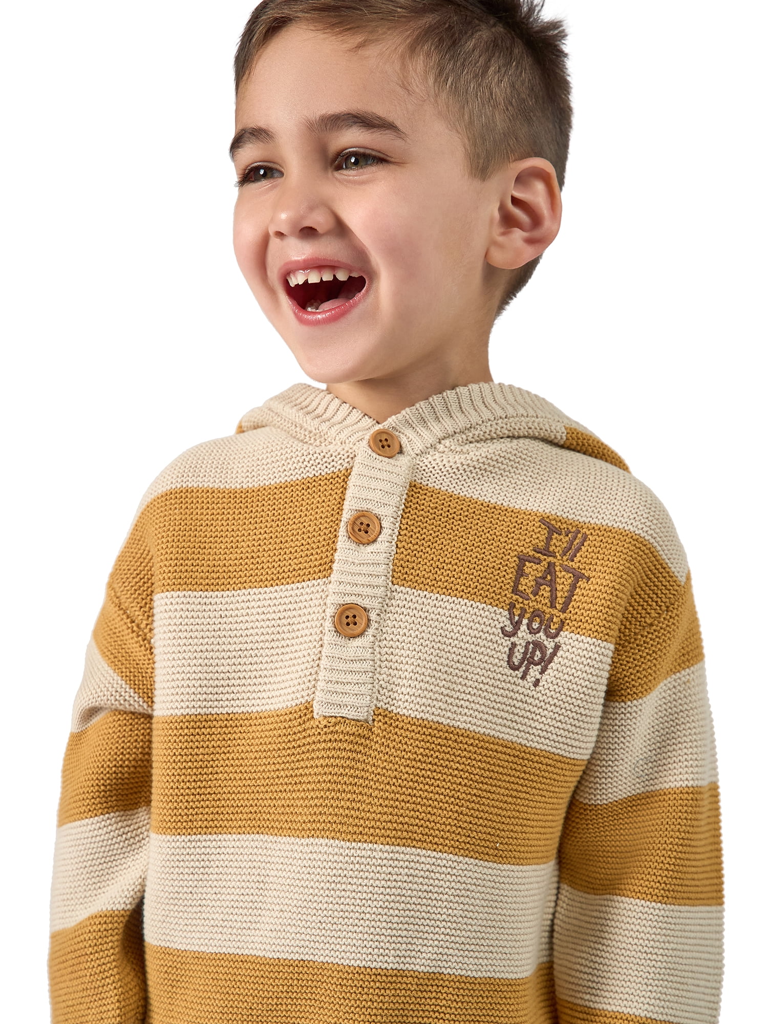 Modern Moments x Where the Wild Things Are Toddler Neutral Carol Hooded Sweater, Sizes 12M-5T