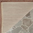 thumbnail image 6 of SAFAVIEH Courtyard Blazhe Chevron Indoor/Outdoor Area Rug, Red/Beige, 4' x 4' Square, 6 of 7