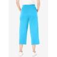 thumbnail image 2 of Woman Within Plus Size Sport-Knit Pull-On Capri Pants, 2 of 6