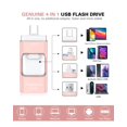 thumbnail image 2 of Unidad flash ZARMST de 256 GB, 4 en 1, USB tipo C para iPhone, rosa, 2 of 8
