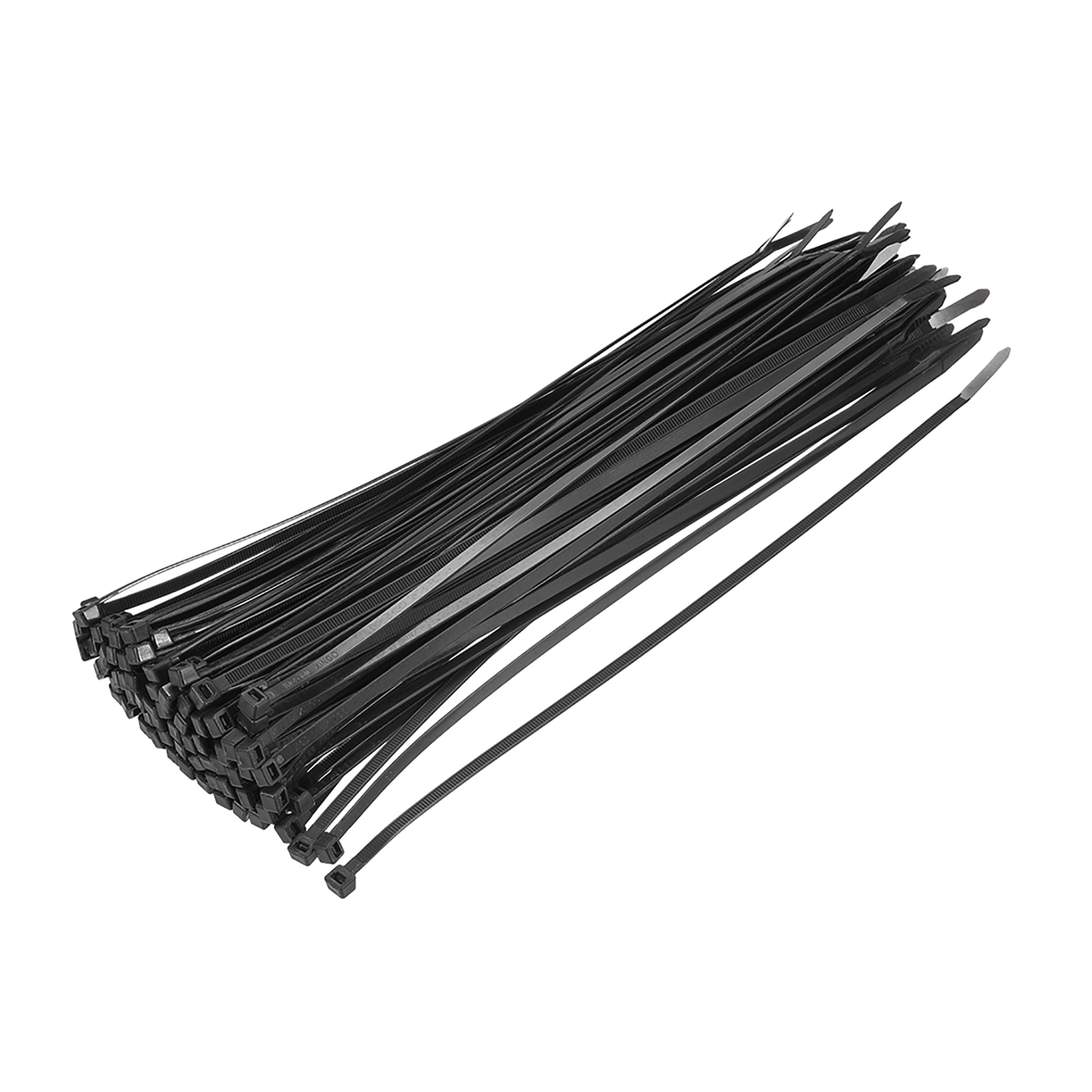 Cable Zip Ties 300mm x 4.8mm SelfLocking Nylon Tie Wraps Black 40pcs