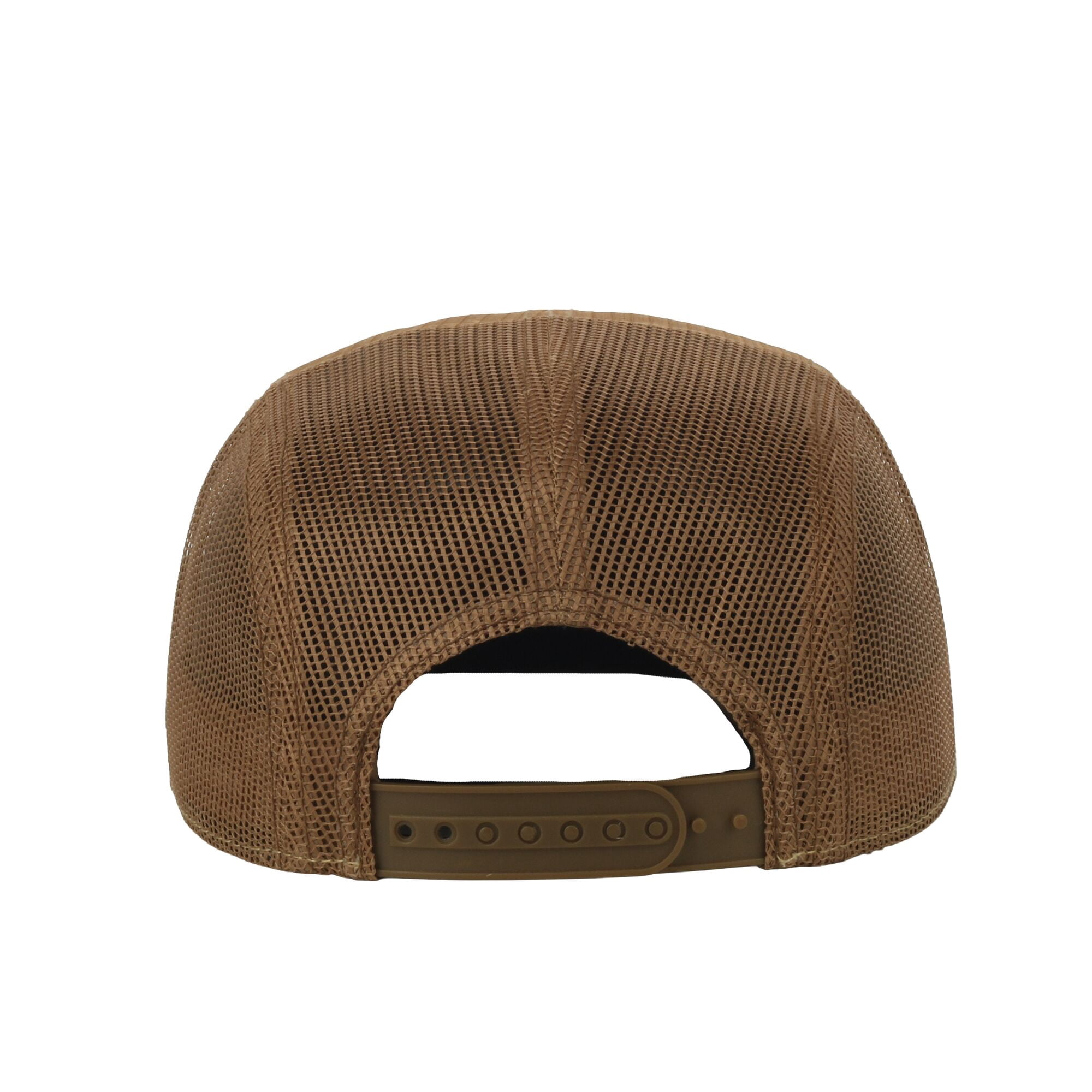 Outdoor Cap Kayak Fishing Camper Hat – Mesh Back Flat Bill Snapback, One Size, Bronze