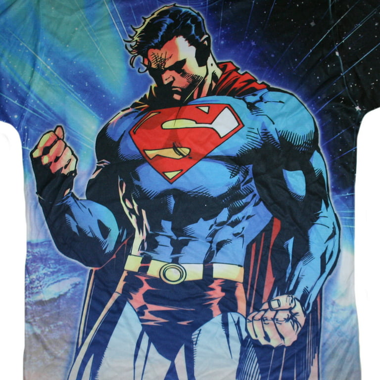 DC Comics Superman Mens' Performance T-Shirt (Medium)