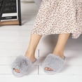 thumbnail image 5 of EastVita Plush Comfortable Flat Women's One-Line Thermal Slippers For Autumn and Winter, 5 of 11