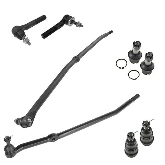 TRQ 8 Piece Front Kit Ball Joint Tie Rod End Drag Link Kit for Dodge 2500 3500 PSA58931 Fits select: 2006-2008 DODGE RAM 1500, 2003-2008 DODGE RAM 2500