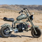 HOVERHEART DB003 49.4 cc 2 Stroke Gas Powered Mini Chopper Bike, Black Gray Sand