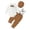 d-672Brown319, variant on MEZZALL Gentleman Baby Boy Outfit Sets Suspenders Bowtie O-Neck Romper Toddler Formal Wedding Christening Party Breathable Clothes Sets