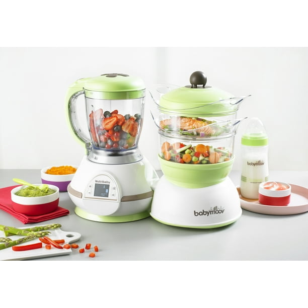 Babymoov Nutribaby 5 in 1 Baby Food Maker with Steam Cooker, Blend