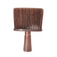 thumbnail image 2 of Milaget Barber Neck Duster Brush Neckline and Ears with Handle Remove Loose Hair Styling Brown, 2 of 9
