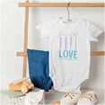 thumbnail image 4 of Christian Religion Faith Hope Love Romper Boys or Girls Infant Baby Brisco Brands 18M, 4 of 6
