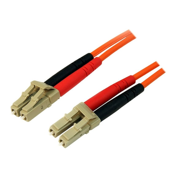 StarTech.com 3m Fiber Optic Cable - Multimode Duplex 50/125 - LSZH - LC/LC - OM2 - LC to LC Fiber Patch Cable - Network cable - LC multi-mode (M) to LC multi-mode (M) - 3 m - 3 m - fiber optic - duplex - 50 / 125 micron - for P/N: GLCLHSMDSTTA, GLCSXMMDST, GLCSXMMDSTT, JD118BST, MASFP1GBSXST, SFP100BFXST