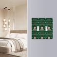 thumbnail image 4 of Yayeee Toggle Light Switch Wall Plate 3-Gang 6.37"x4.48" Decorative Outlet Cover, Green Christmas Trees, 4 of 7