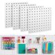 thumbnail image 2 of 4 Piece Wall Organizer, White Wall Hanging, For Craft Room, Garage, Kitchen, Living Room, 2 of 5