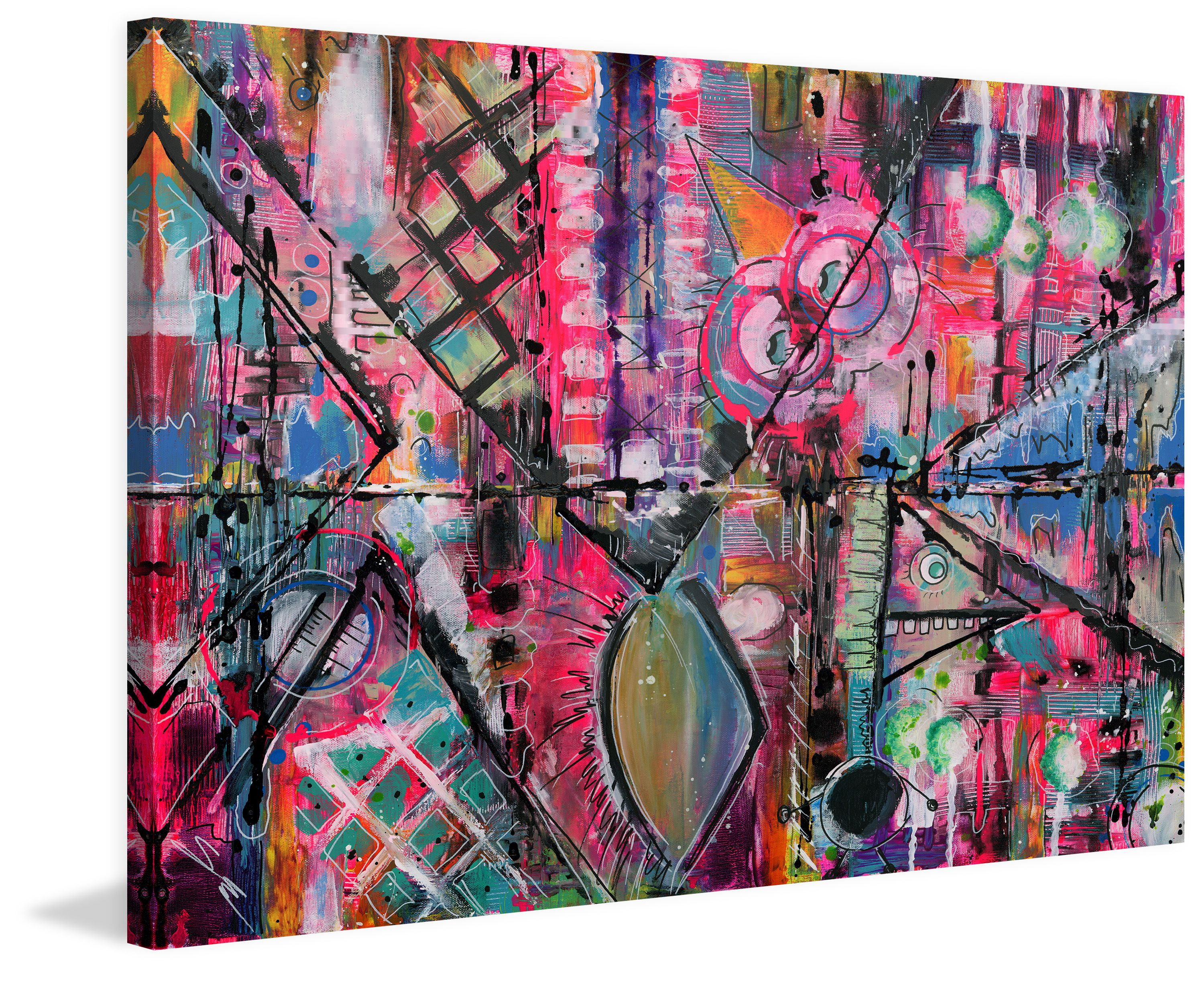 "Monster Mash" Painting Print on Wrapped Canvas