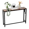 thumbnail image 1 of Table Console Étroite avec Station de Recharge – Table Mince pour Sofa avec Prises de Courant et Ports USB – Table d'Appoint pour Entrée avec Tablette de Rangement pour Salon, Couloir, Chambre – Couleur Vintage, 1 of 7